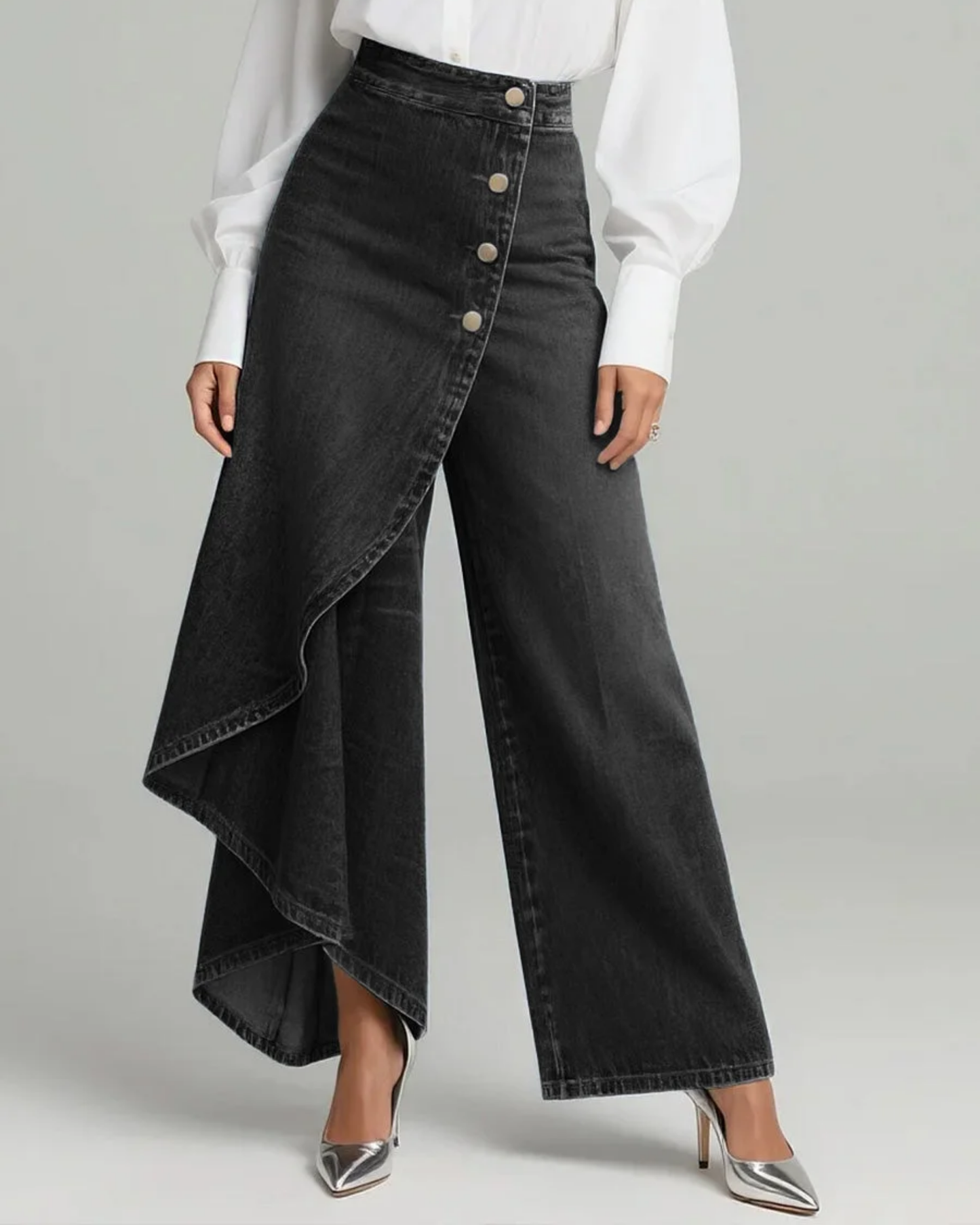 Paula™- Pantalones vaqueros cruzados
