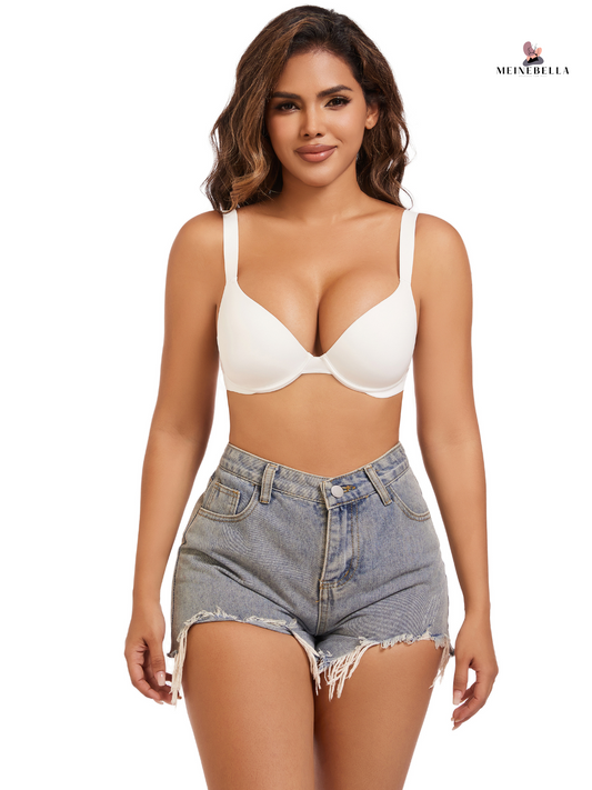 Samantha™ - Sujetador push-up con escote profundo en colores especiales