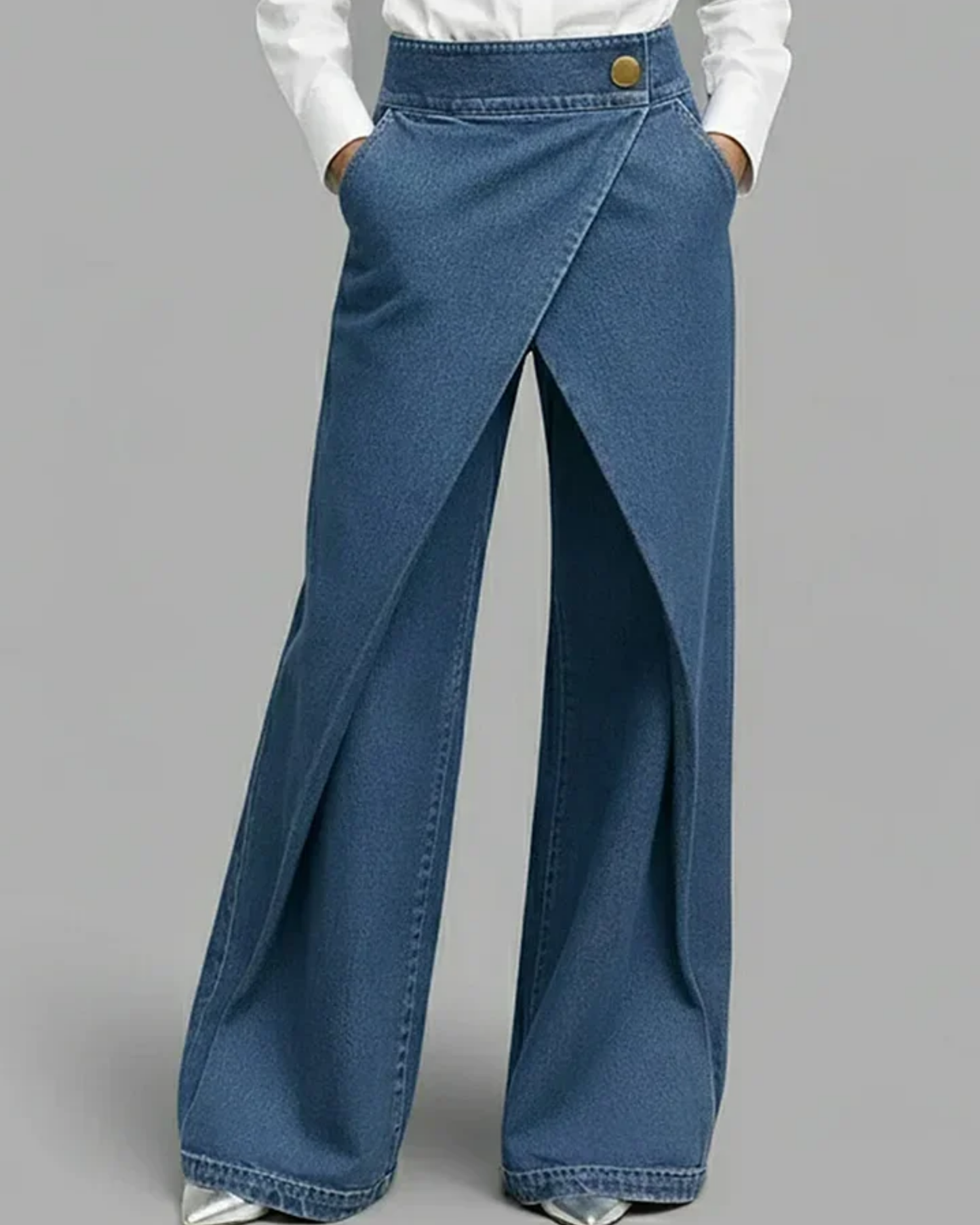 Sara™ - Pantalones vaqueros cruzados