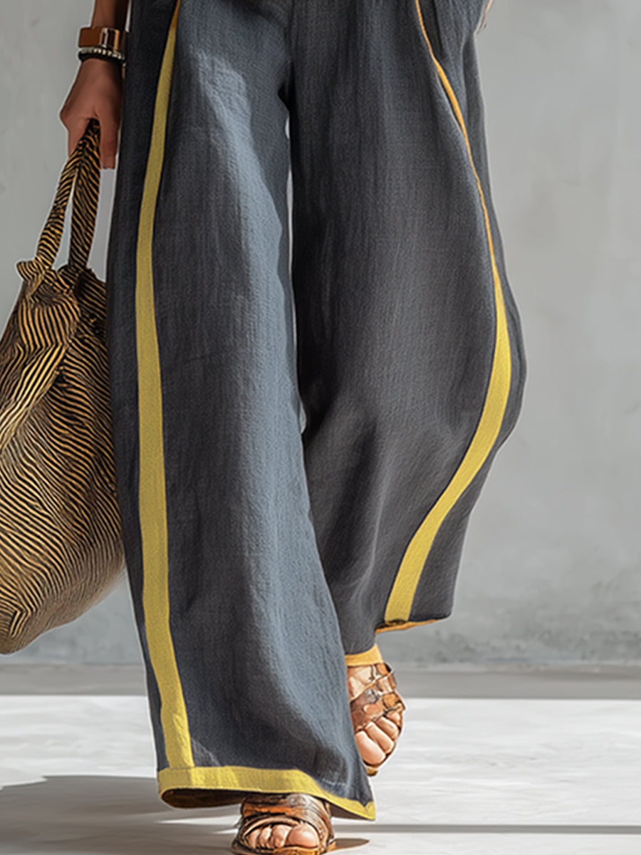 Leila™ – Conjunto de chaleco y pantalones de algodón