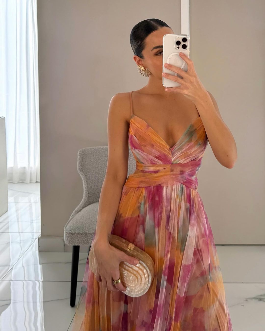 Zendaya™ - Un precioso vestido largo con estampado floral